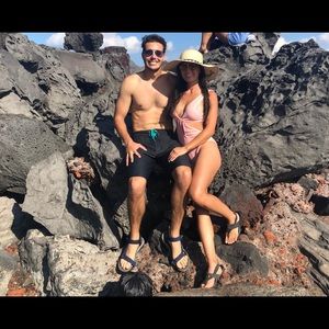 Ribbed light pink one piece